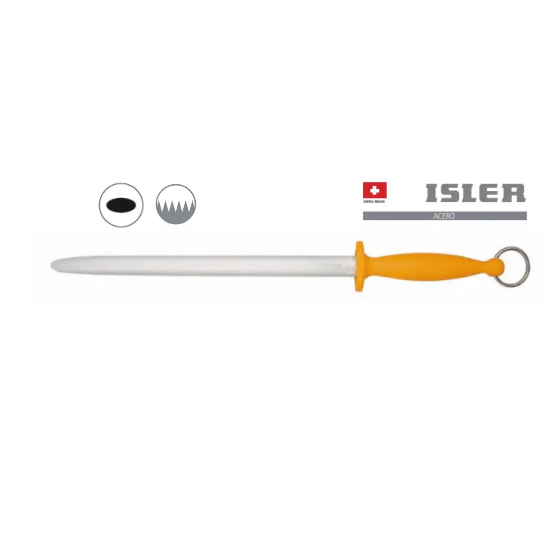 Chaira afilado Isler 9907 Extracut - 31 cm Ovalada Estriado Medio