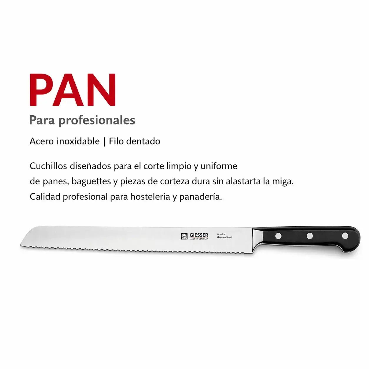 Cuchillos Giesser para pan