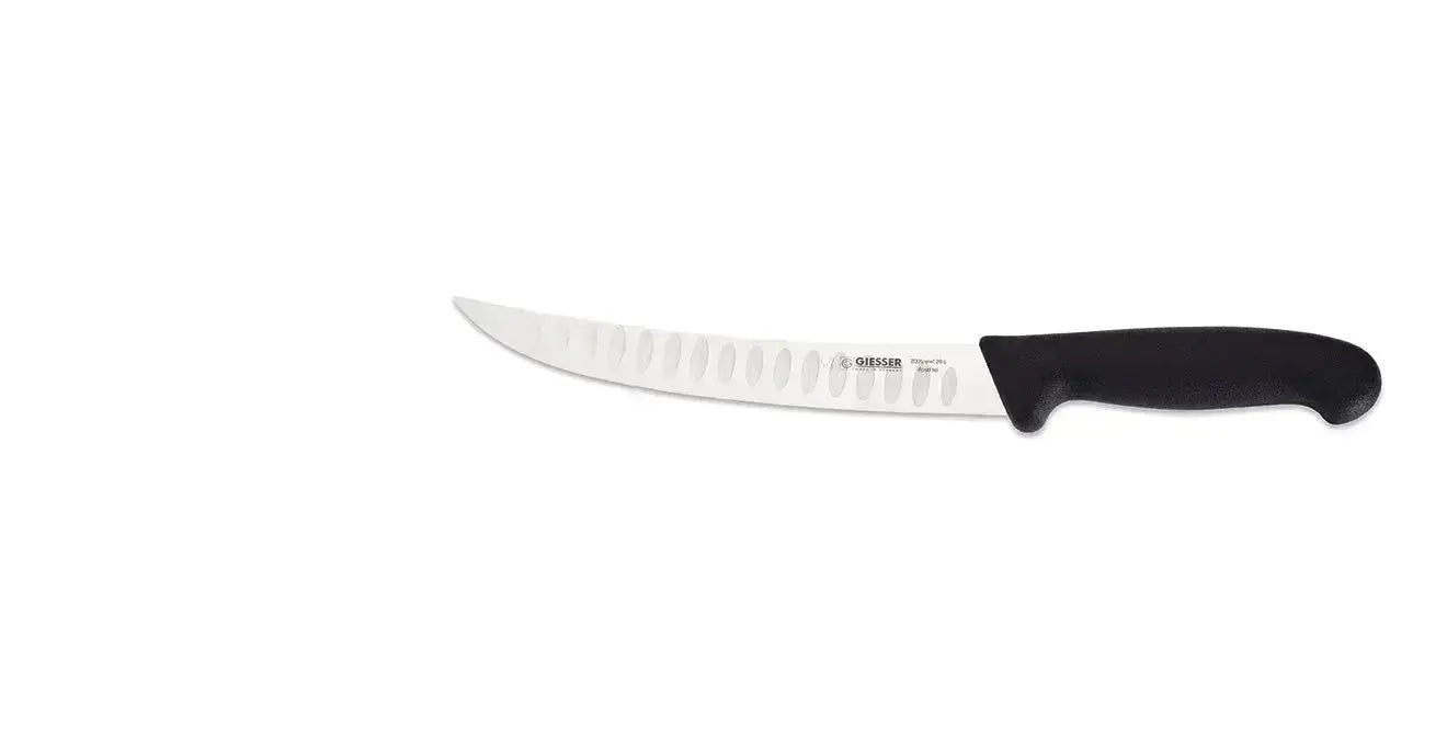 cuchillo curvo pescado giesser negro 2005 20cm alveolo