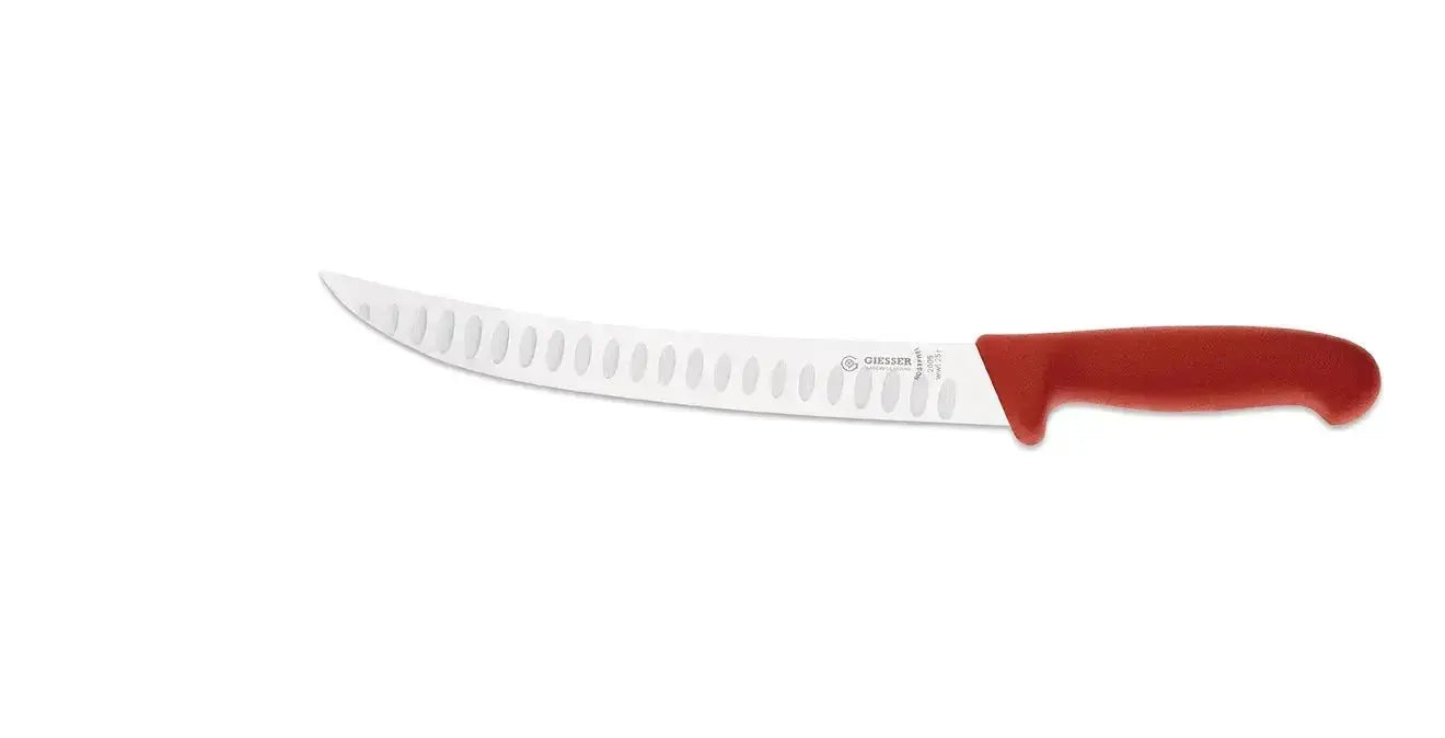 cuchillo curvo pescado giesser rojo 2005 25cm alveolos