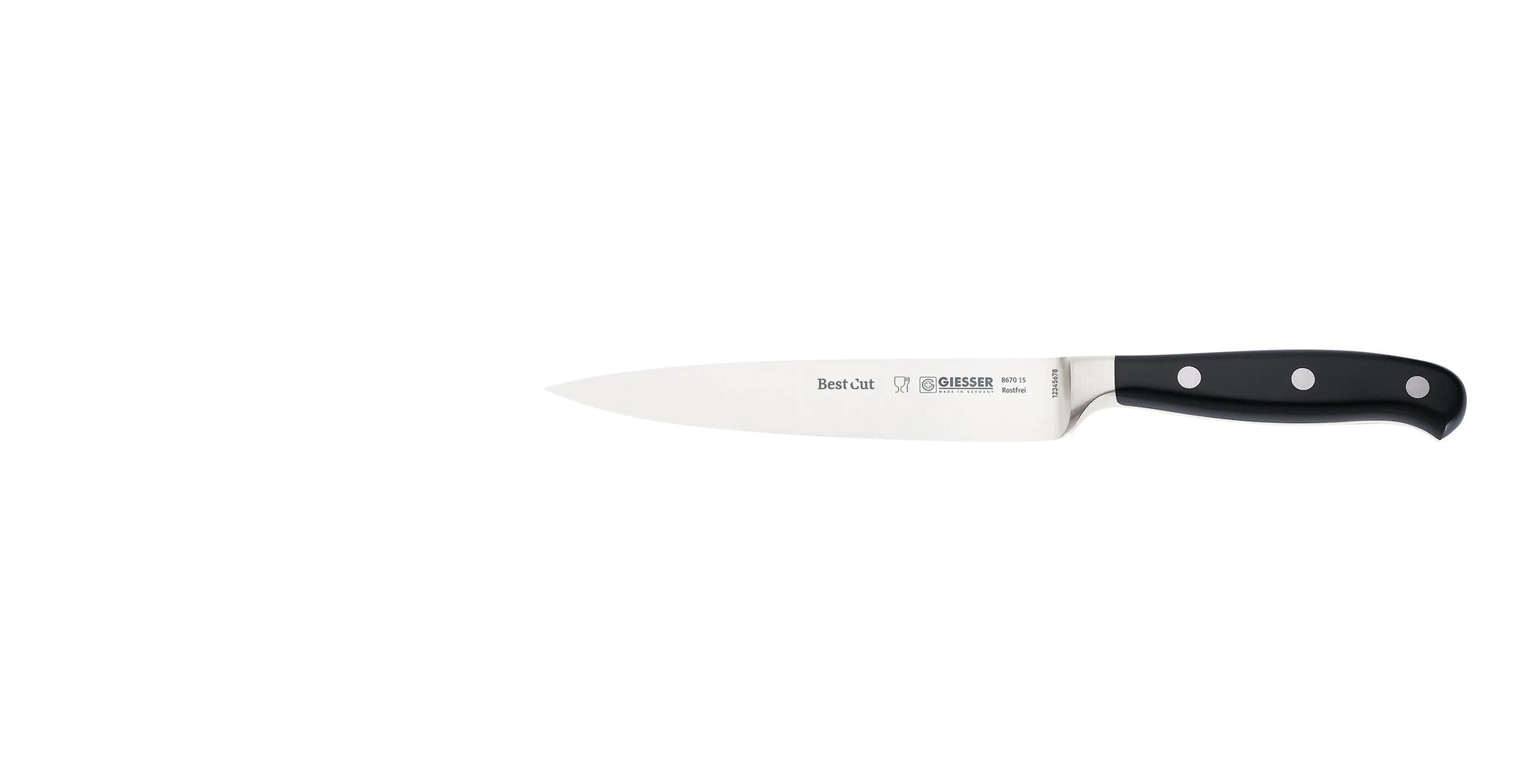 cuchillo trinchar giesser 8670 15cm negro